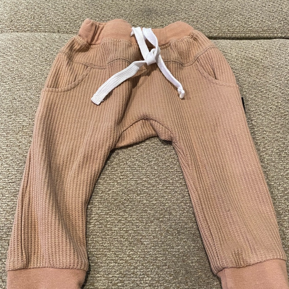 Little Bipsy Waffle Joggers (Cinnamon Color)